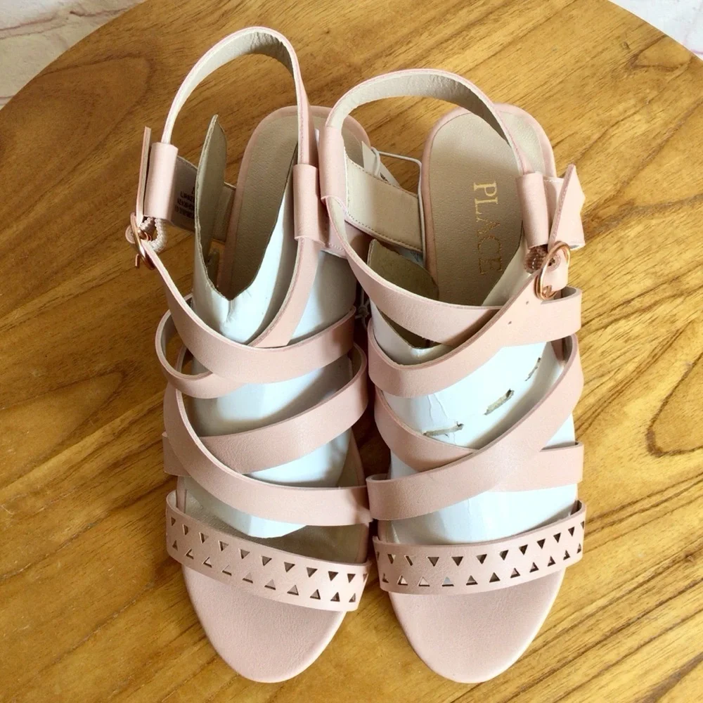 The Children's Place Pink High Heel Sandals - Size 2